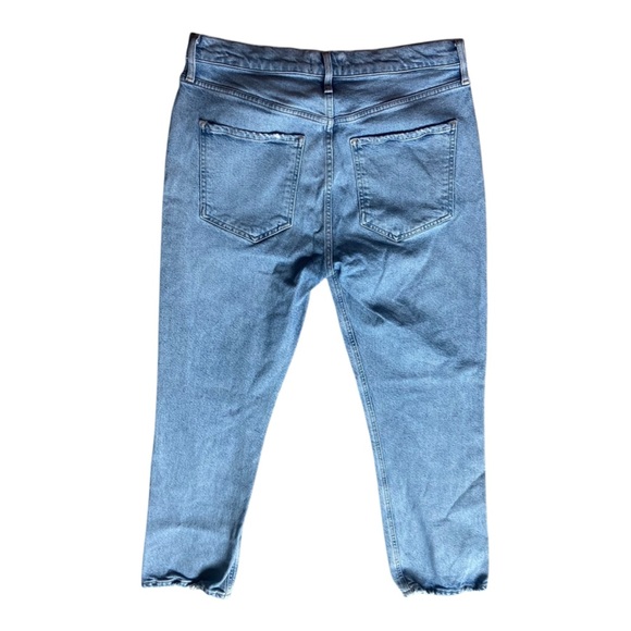 AGOLDE Riley High Rise Straight Crop in Shiver Organic Cotton Sz 30 - Picture 5 of 7